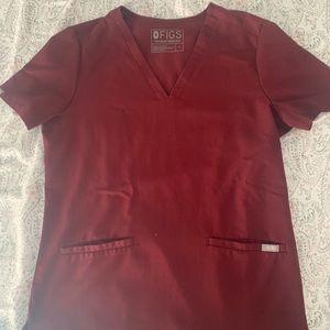 Figs Scrubs-burgundy
